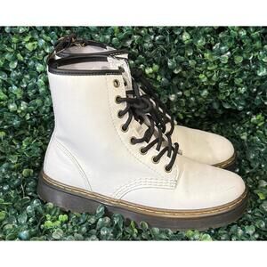 Doc Martens Zavala Leather Boots US Size 5 Mens 6.5 white